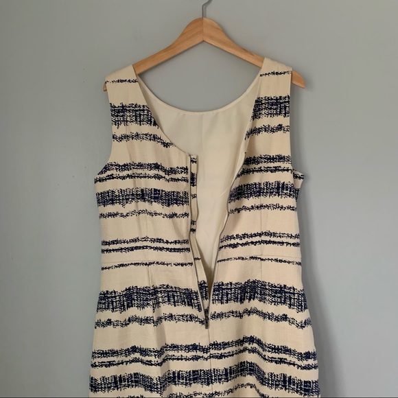 Banana Republic 100% Cotton Striped Sleeveless Sheath Dress - Picture 4 of 16